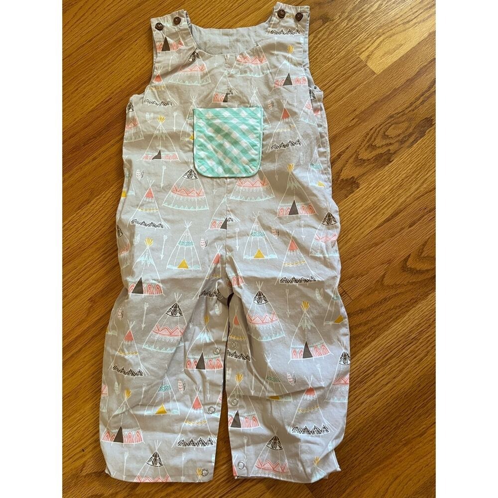 Serendipity by Shrimp & Grits teepee john john  long all size 2T‎ Perfect